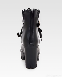Ava Women's Black Ankle Boots | Vegan Leather, Chunky Platform 3