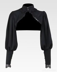 Bela Women's Bolero Jacket | Lightweight Polyester, Gothic Style 0