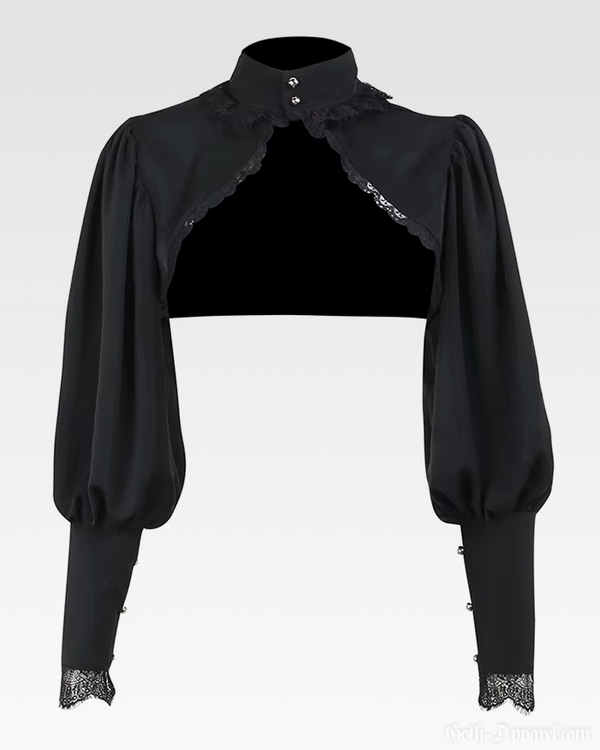 Bela Women's Bolero Jacket | Lightweight Polyester, Gothic Style 0
