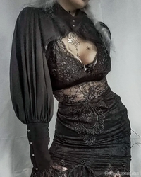 Bela Women's Bolero Jacket | Lightweight Polyester, Gothic Style 1