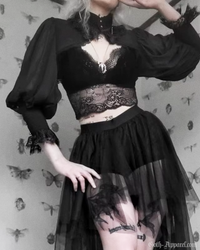 Bela Women's Bolero Jacket | Lightweight Polyester, Gothic Style 3