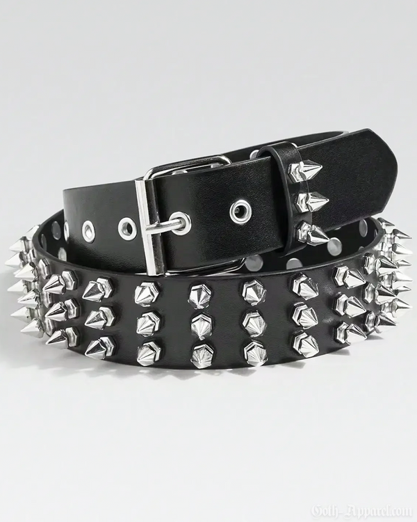 Bex Unisex Spike Studded Belt | Vegan Leather, Adjustable Fit 0