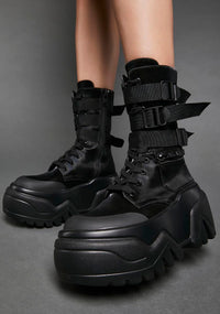 Cleo Women's Combat Boots | Vegan Leather, Chunky Sole 03