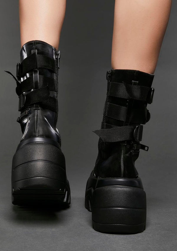 Cleo Women's Combat Boots | Vegan Leather, Chunky Sole 05