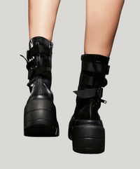 Cleo Women's Combat Boots | Vegan Leather, Chunky Sole 2