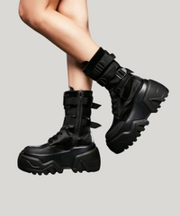 Cleo Women's Combat Boots | Vegan Leather, Chunky Sole 3