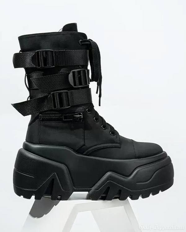 Cleo Women's Combat Boots | Vegan Leather, Chunky Sole 0