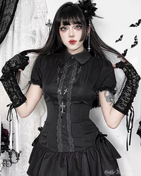 Gina Women's Gothic Dress | Lace Detailing, Structured Fit 4