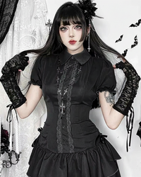 Gina Women's Gothic Dress | Lace Detailing, Structured Fit 4