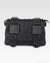 Gothic Skull Handbag | Vegan Leather, Edgy Design 0
