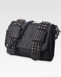 Gothic Skull Handbag | Vegan Leather, Edgy Design 2