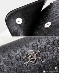 Gothic Skull Women's Purse | Vegan Leather, Edgy Design 5