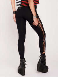 Lara Women's Leggings | Cotton Blend with Slashed Side Design 3