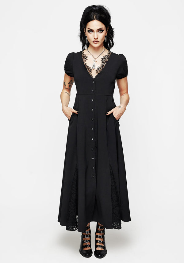 Talia Women's Dress | Floral Lace Fit ‘n’ Flare Midaxi for Summer 0