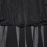 Black Gothic Fishtail Skirt – Velvet Lace Mermaid Style