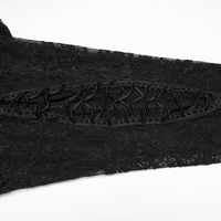 Black Lace Flared Pants Women Gothic Alternative Fashion