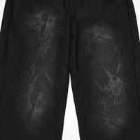 Women's Gothic Jacquard Denim Skinny Jeans – Dark Castle Pattern