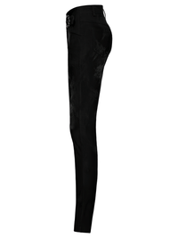 Women's Gothic Jacquard Denim Skinny Jeans – Dark Castle Pattern