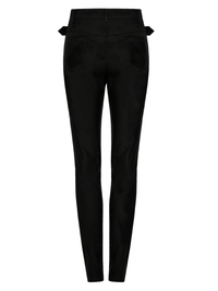 Women's Gothic Jacquard Denim Skinny Jeans – Dark Castle Pattern