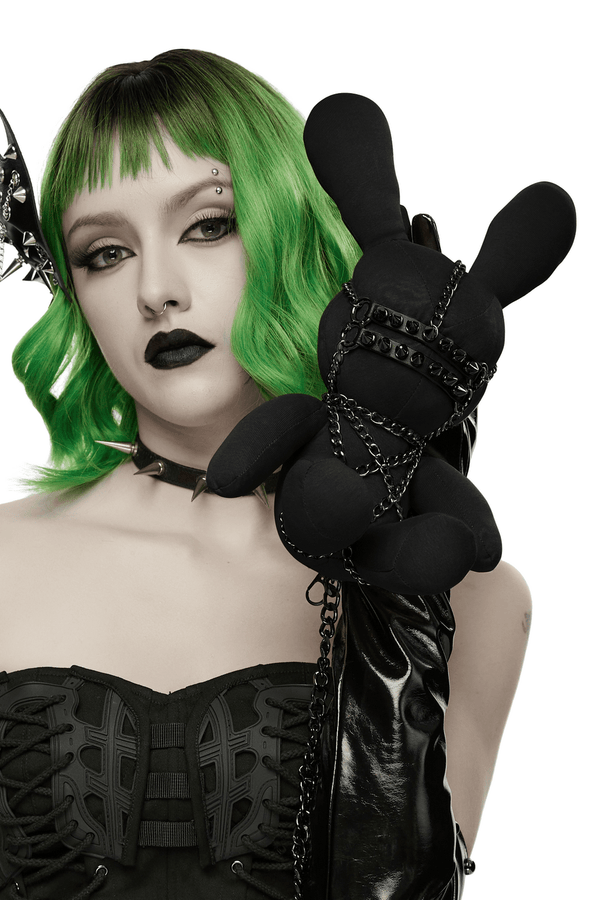 Cotton Gothic Punk Rabbit Doll Body Chain Accessory
