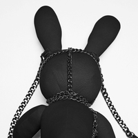 Cotton Gothic Punk Rabbit Doll Body Chain Accessory