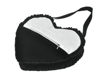 Black Velvet Gothic Lace Bow Crossbody Bag for Women