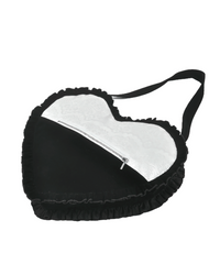 Black Velvet Gothic Lace Bow Crossbody Bag for Women