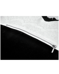 Black Velvet Gothic Lace Bow Crossbody Bag for Women