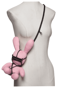 Punk Rabbit Plush Chain Waist Accessory – Pink Cotton Charm