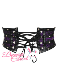 Brocade Corset Belt with Zipper – Gothic Waist Cincher