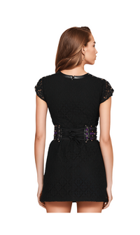 Brocade Corset Belt with Zipper – Gothic Waist Cincher